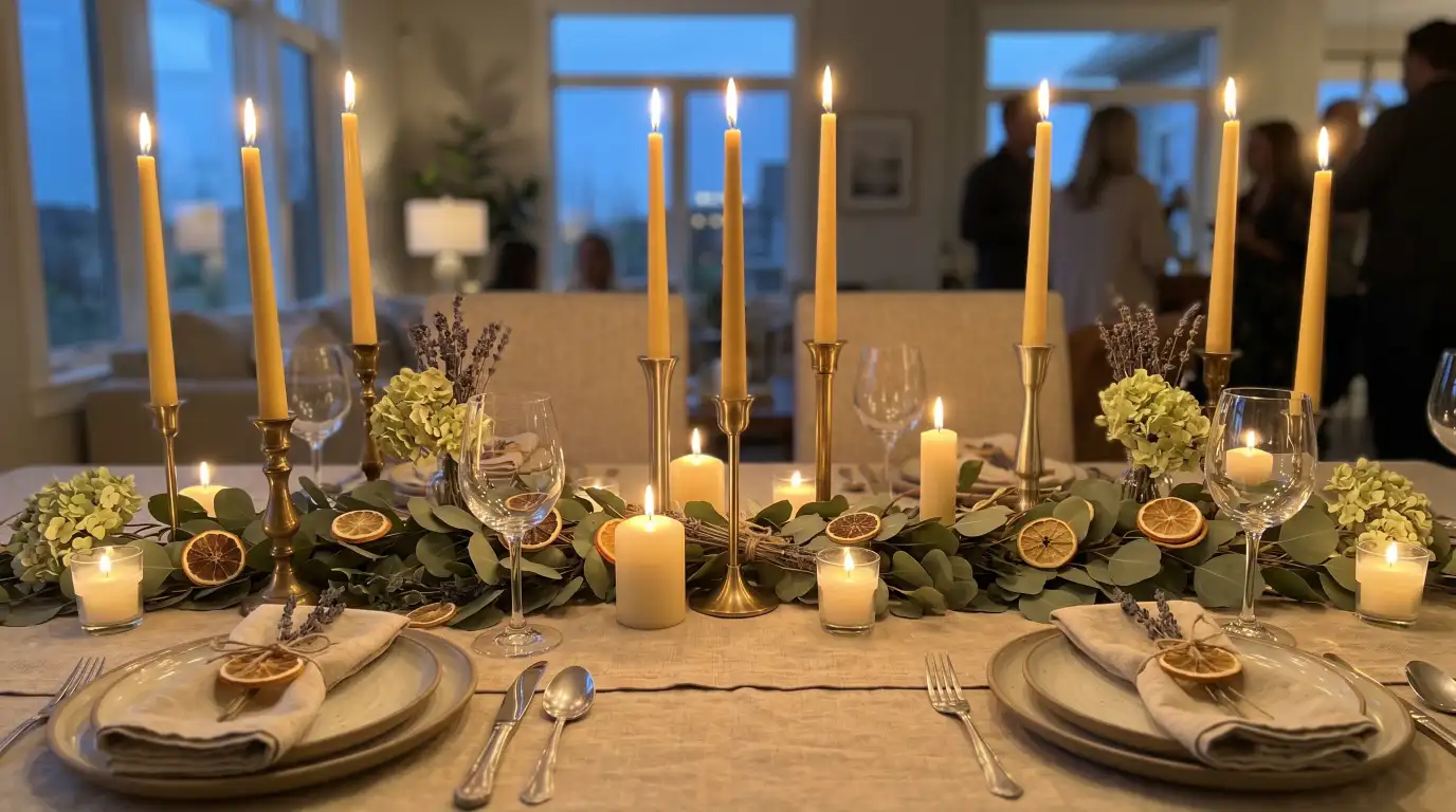 Incorporate Candlelight for an Intimate Glow