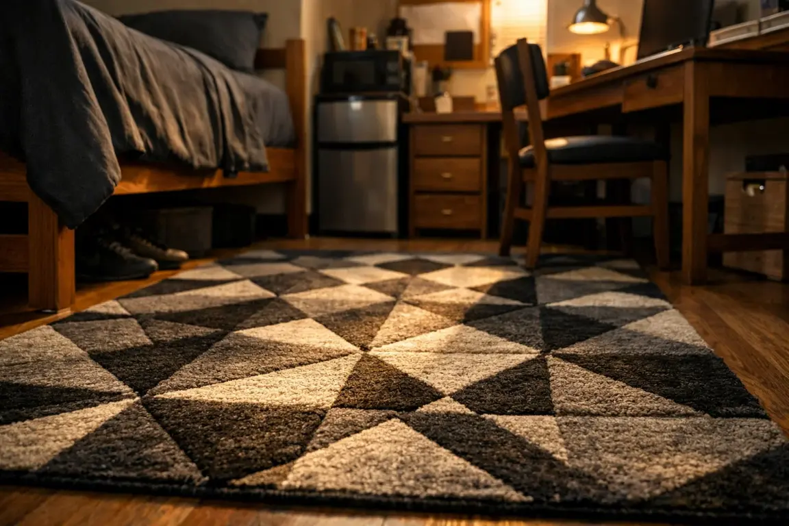 Add an Area Rug for Warmth and Texture