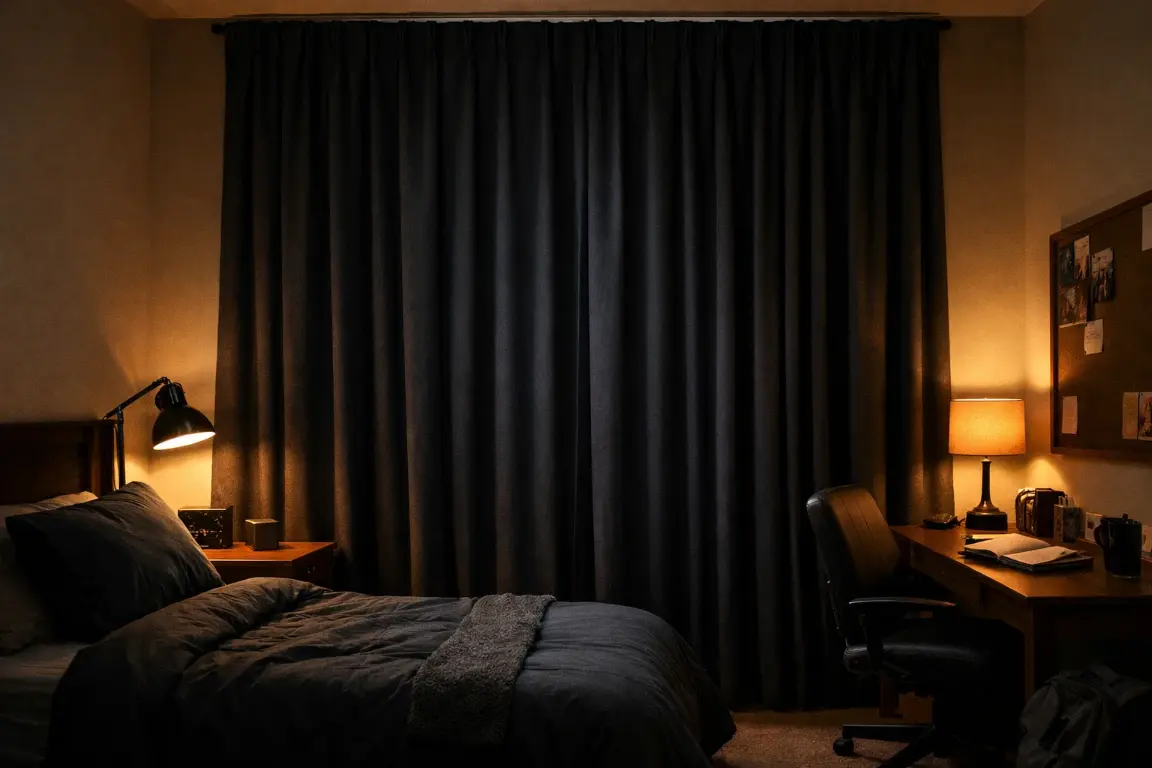 Hang Blackout Curtains for Better Sleep