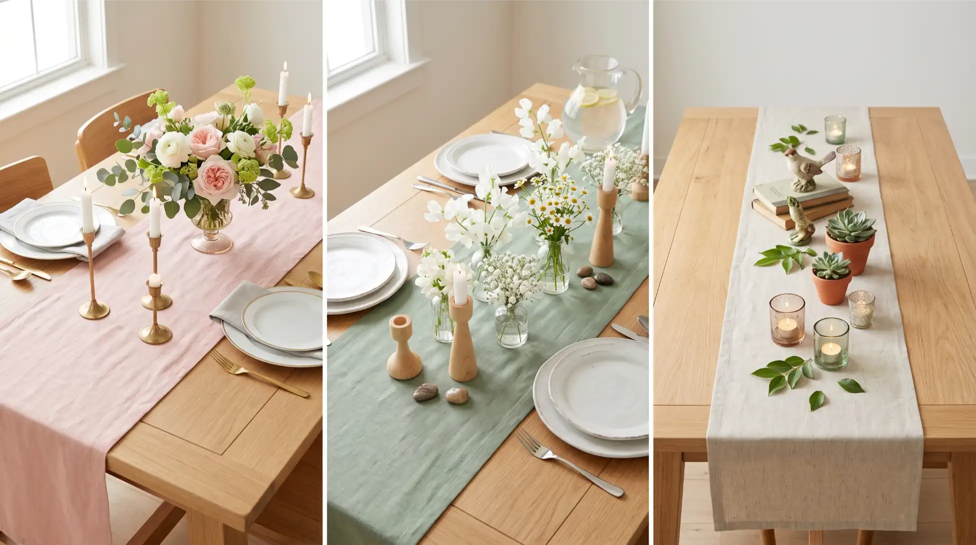 Use a Linen Table Runner as the Starting Point
