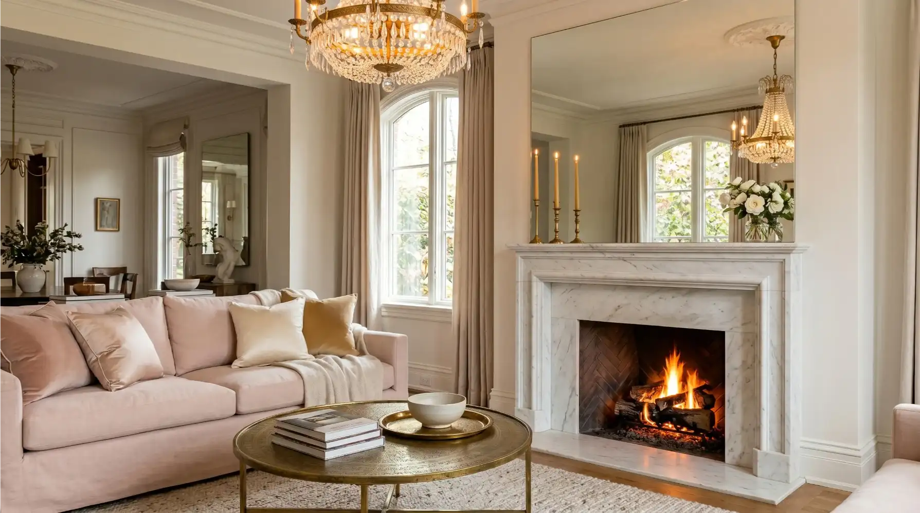 The Farmhouse Stone Fireplace with Shiplap Surround
