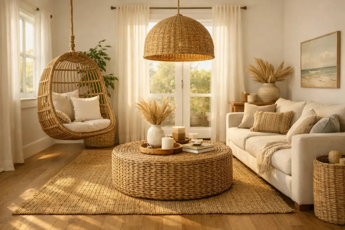 Bring in Woven and Rattan Elements