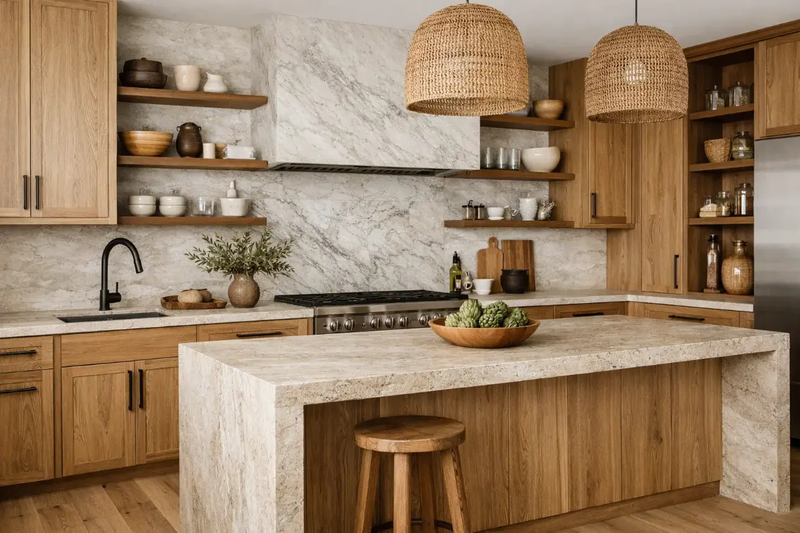 Natural Materials Dominate Every Surface