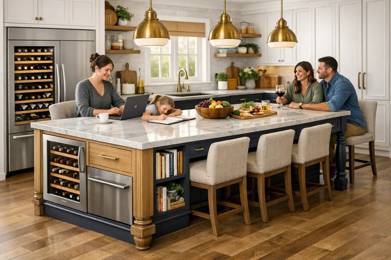 Multifunctional Islands as the Heart of the Home