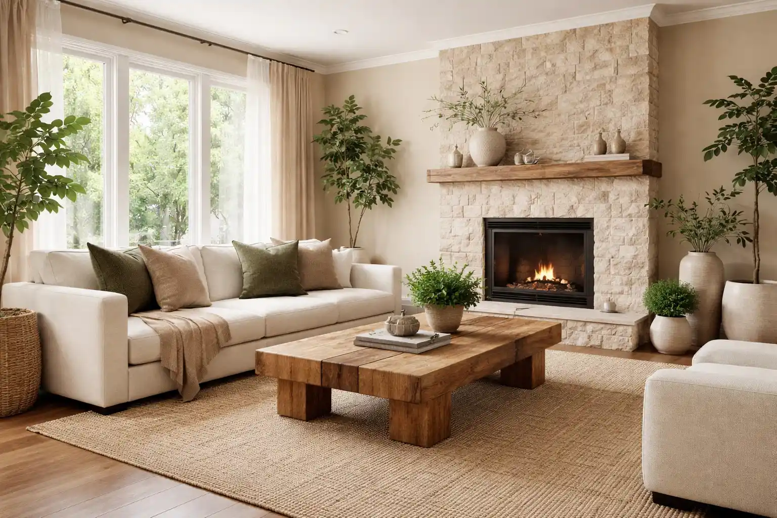 Universal Khaki in the Living Room