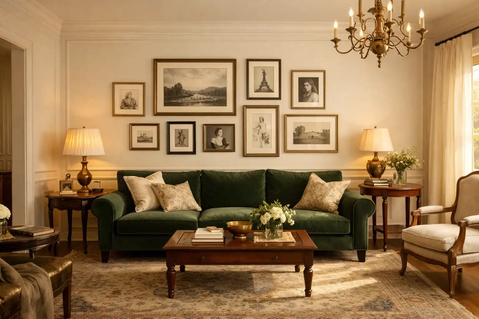 Warm Off-Whites in the Living Room and Drawing Room