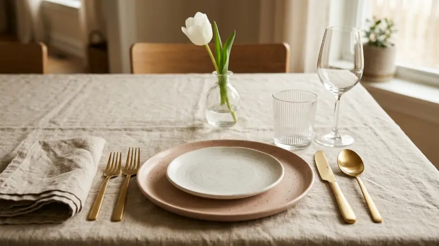 Use Gold or Brass Flatware to Warm the Spring Table