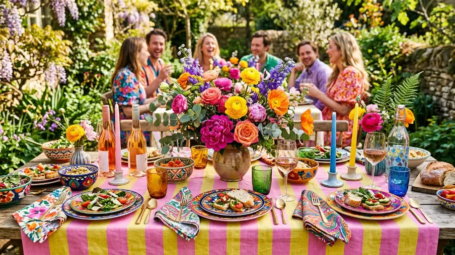 Create a Dopamine-Boosting Bold Colour Tablescape