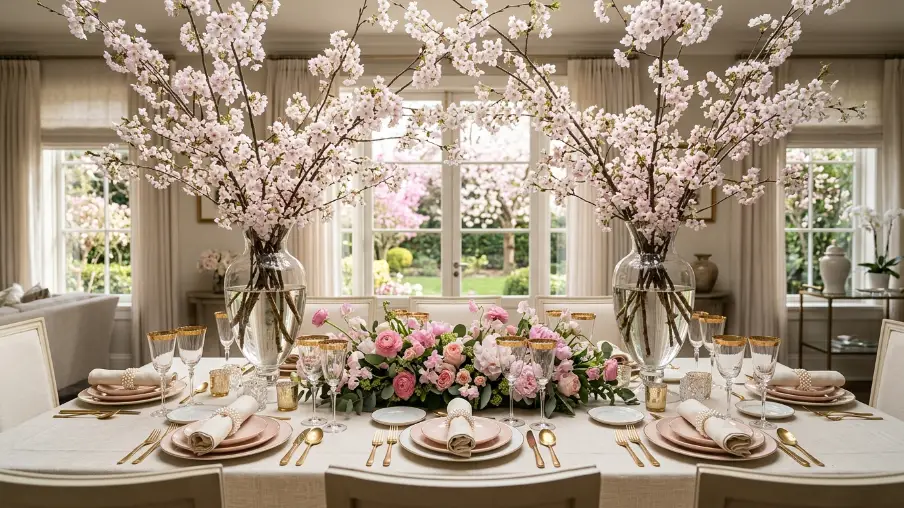 Design a Cherry Blossom Inspired Spring Table
