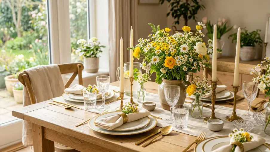 Try a Sunshine Yellow Tablescape for Pure Spring Joy