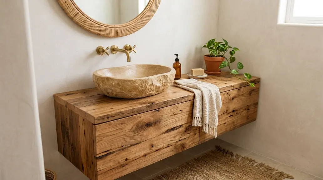 Choose a Reclaimed Wood Vanity