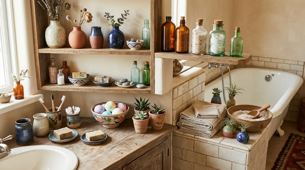 Display Collected Vessels and Ceramics