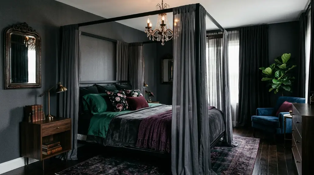 Pair Blush Tones with Deep Black Accents