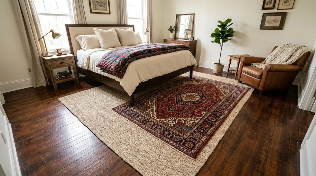 Layer Rugs for Added Texture