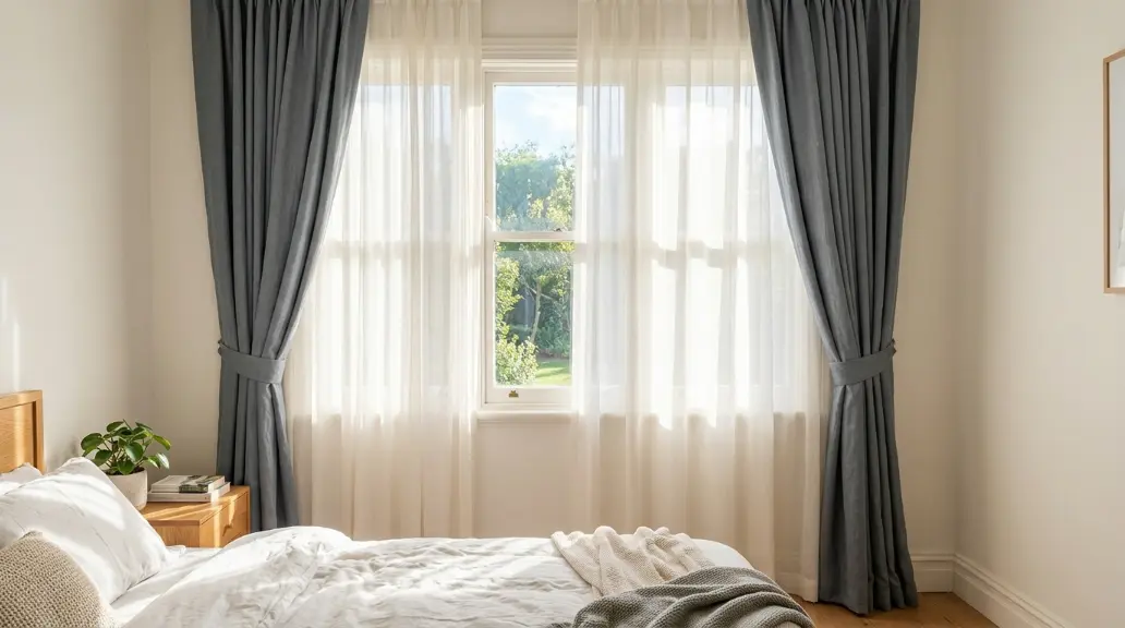 Window Lighting with Layered Curtains