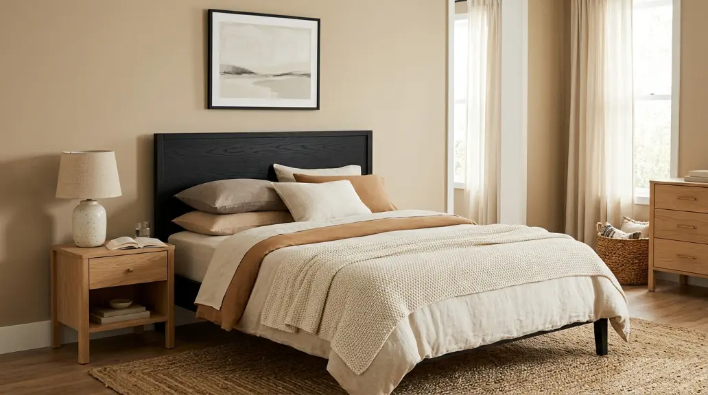 Black and Beige for a Warm, Neutral Look