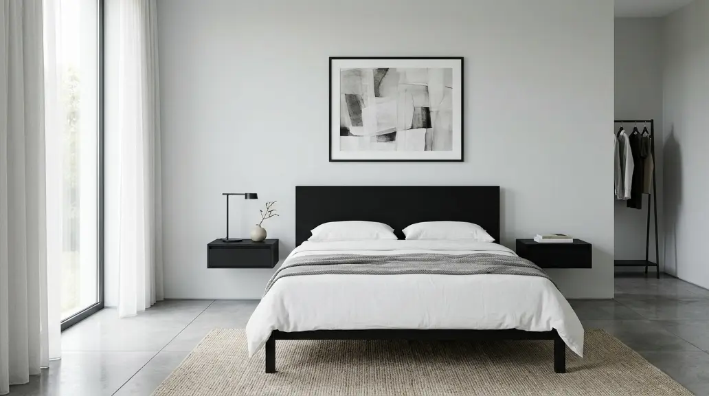 Minimalist Black Bedroom Decor