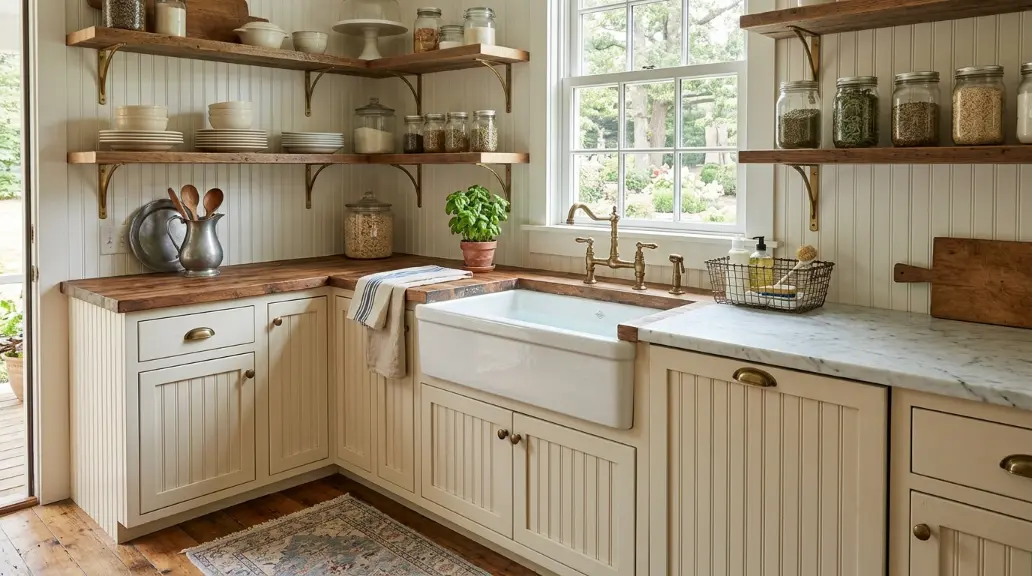 Add a Farmhouse Sink and Vintage Kitchen Hardware
