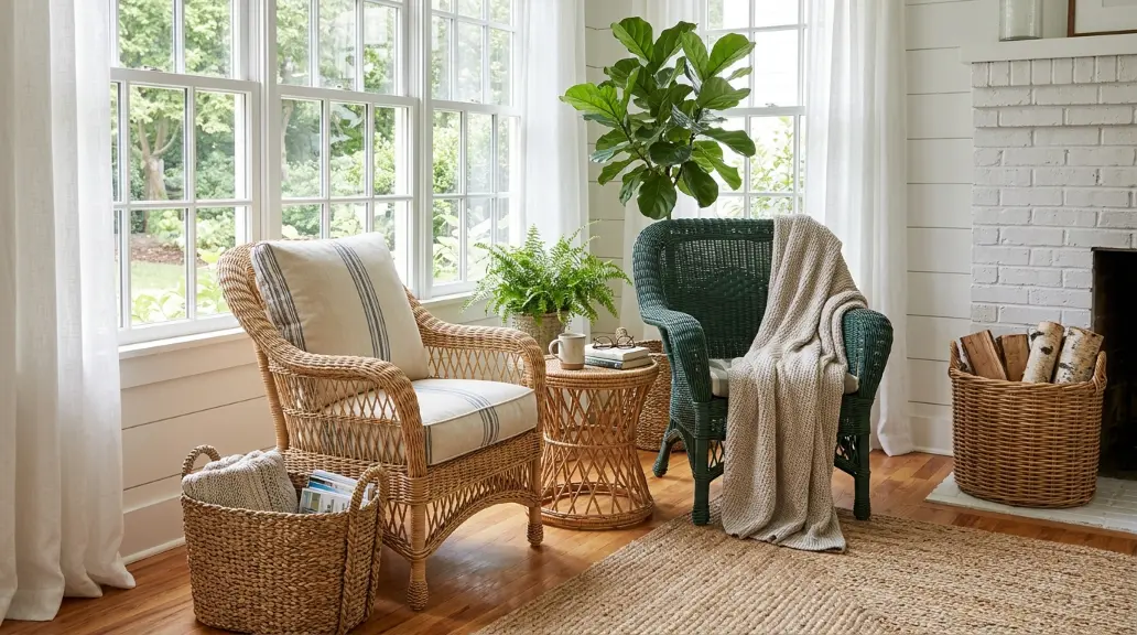 Use Wicker and Rattan Accents