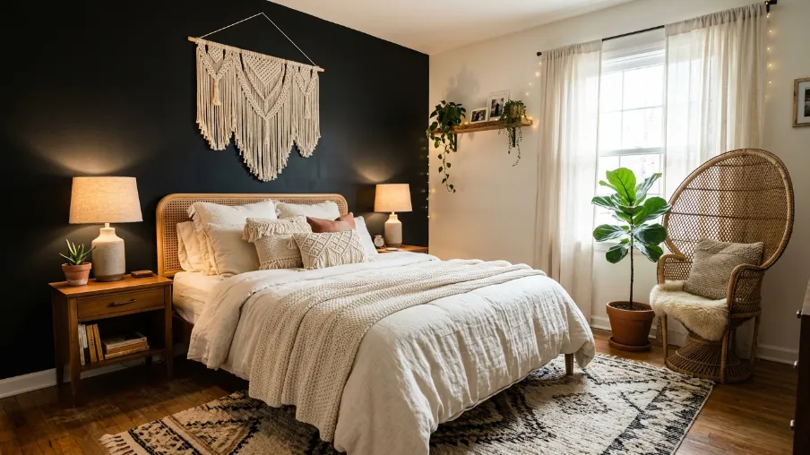 Choose a Black Boho Bedroom Aesthetic