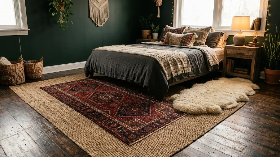 Layer Rugs for Texture and Warmth