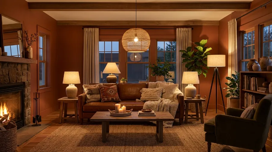 Use Soft Warm Lighting at Multiple Heights