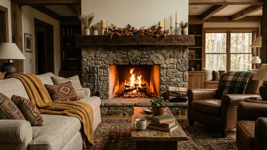 Create a Cozy Fireplace as the Heart of the Room