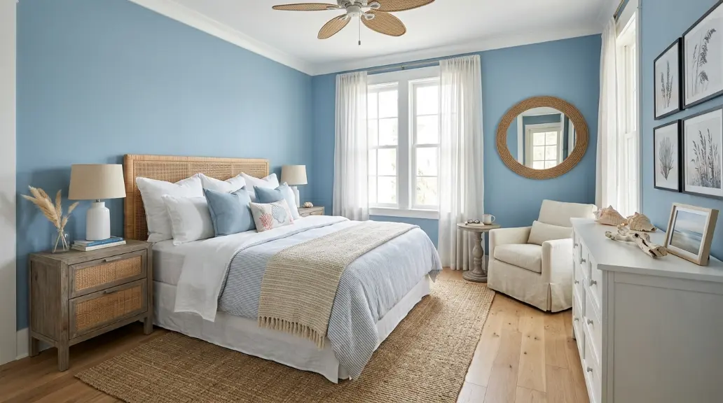 Coastal Blue Bedroom