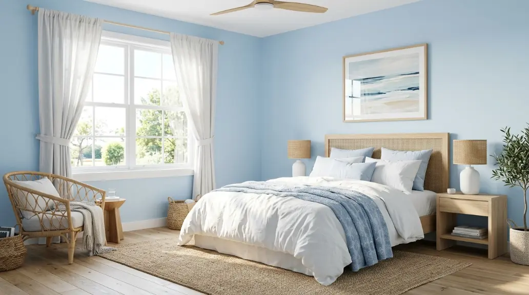 Soft Light Blue Bedroom for a Breezy Feel