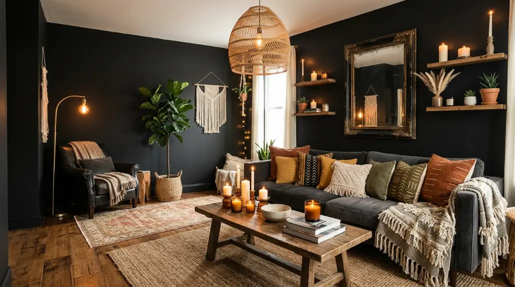 Layer Rugs for an Earthy Boho Effect