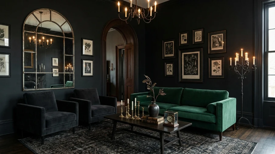 Try a Modern Gothic Living Room Approach