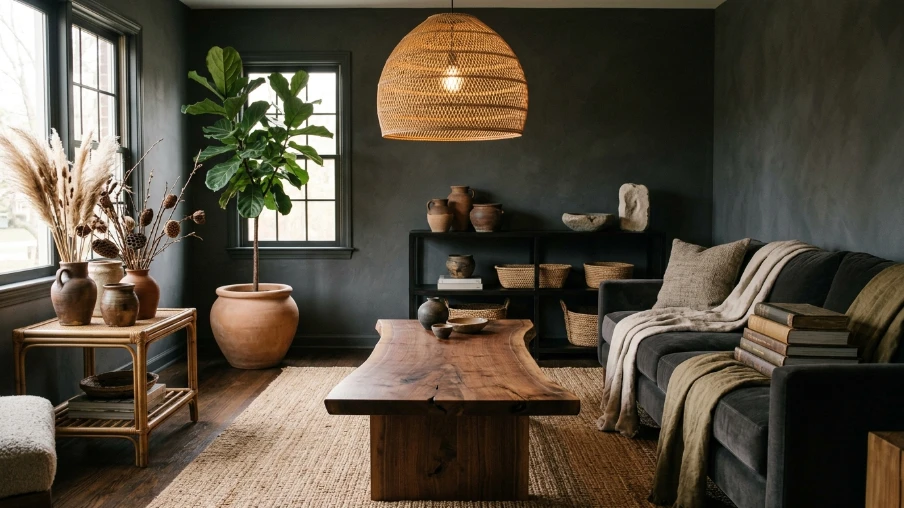 Add Earthy Moody Decor Elements