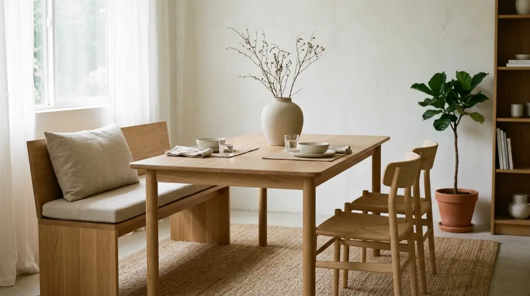 Add Bench Seating for Casual Warmth