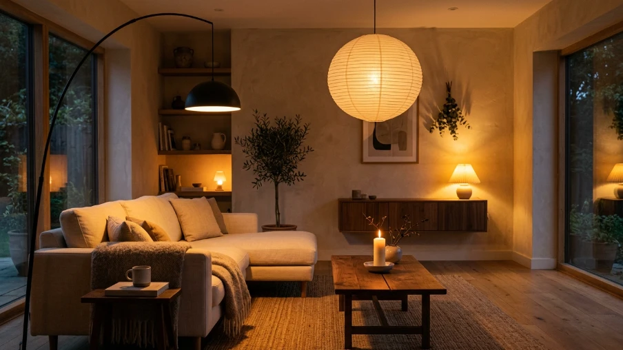 Install Warm Ambient Lighting Rather Than Harsh Overhead Light