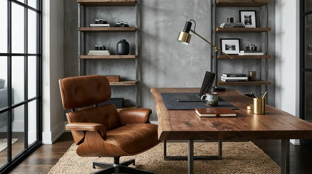 Consider a Dark Wood Bookcase Wall