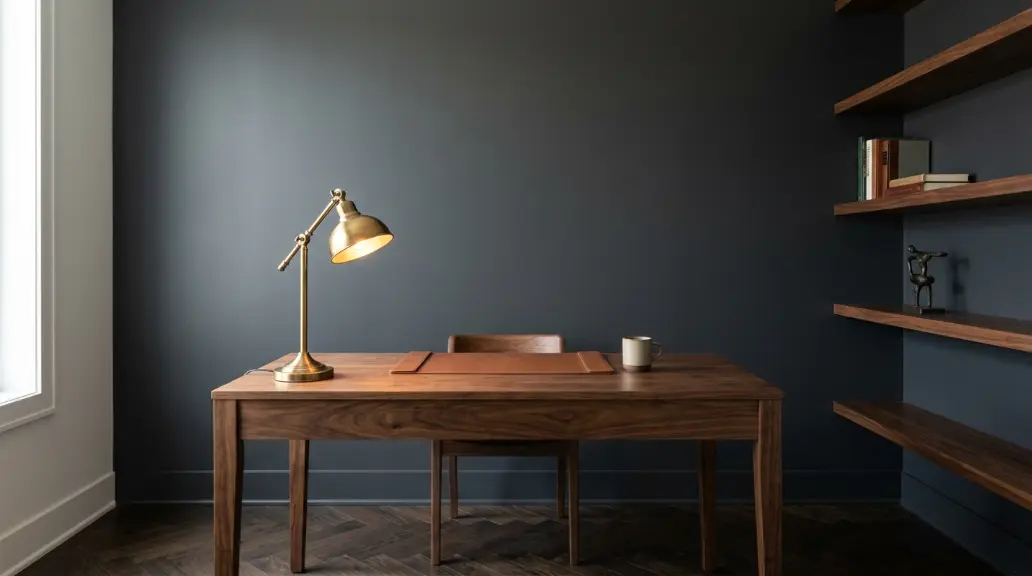 Choose a Solid Wood Desk as the Focal Point