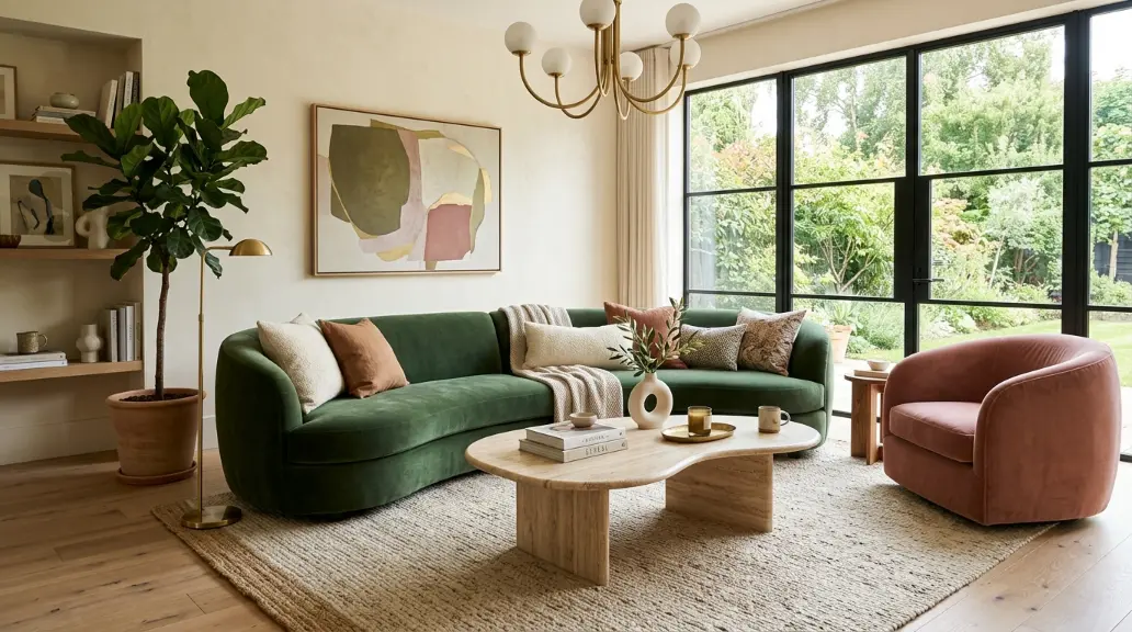 Bring in Colorful Curved Furniture