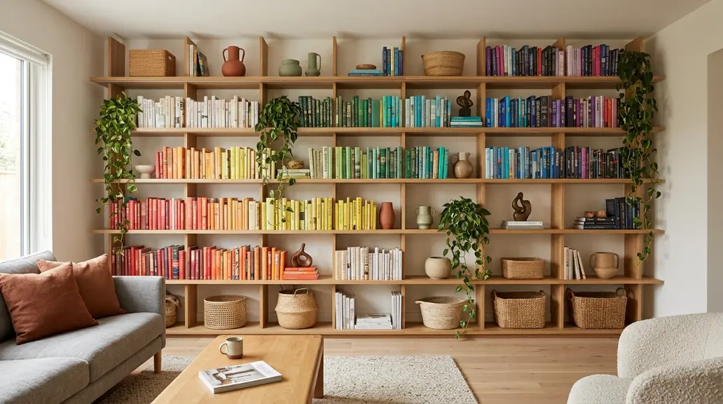 Display Colorful Shelving and Curated Objects