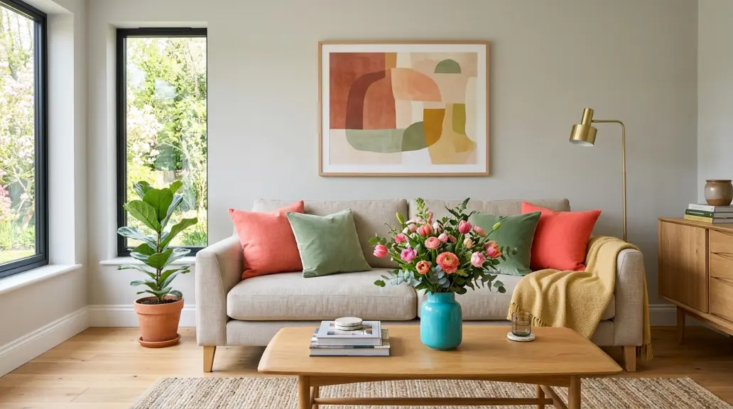 Refresh the Room Seasonally With Colorful Accessories