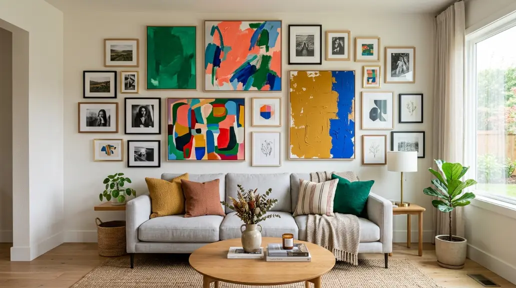 Introduce a Colorful Gallery Wall