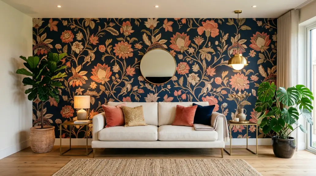 Use Colorful Wallpaper as an Artistic Statement
