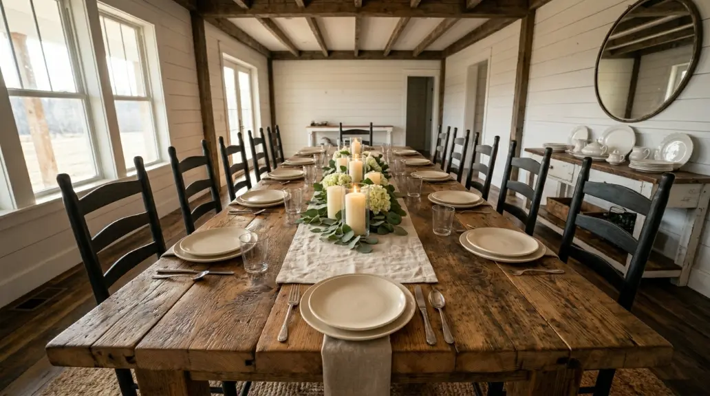 Start With a Solid Wooden Dining Table