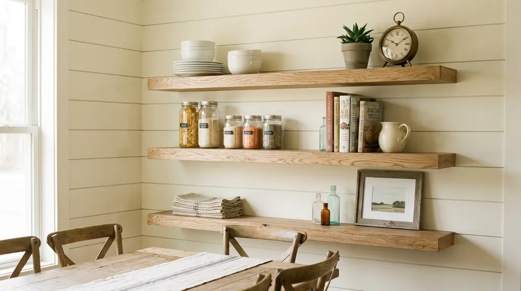 Use Open Shelving for Storage and Display