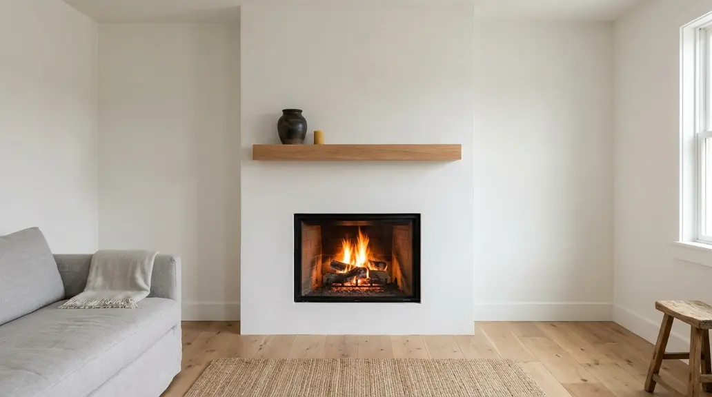 Minimalist Farmhouse Fireplace