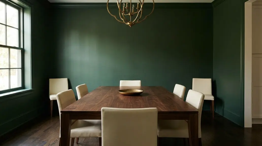 Go Deep with Dark Forest Green Walls