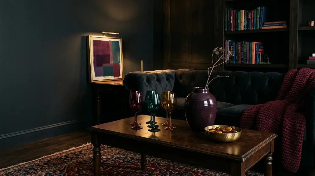 Incorporate Jewel-Toned Accents for Color Depth