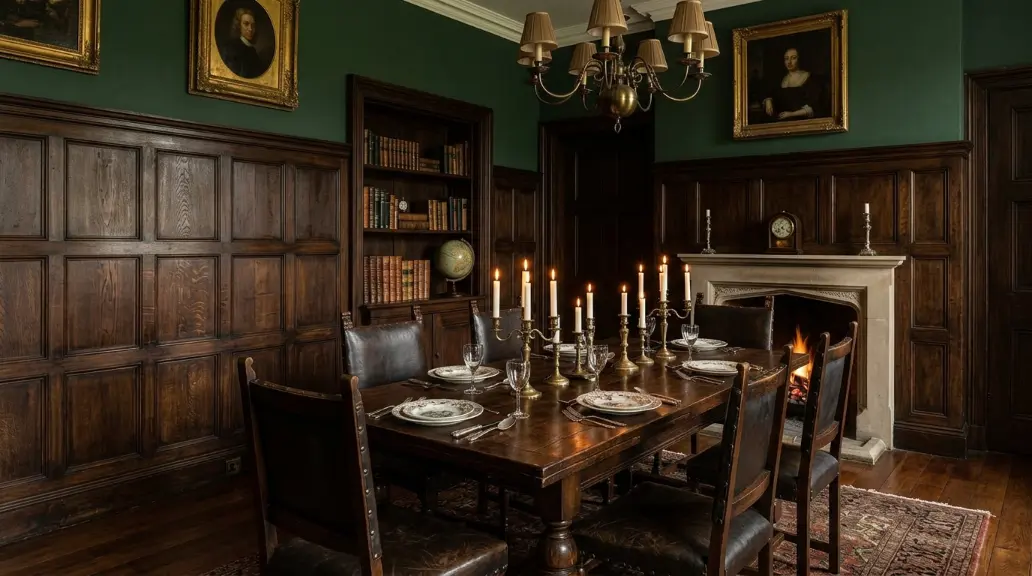 Add Dark Wood Paneling for a Rich, Textured Look