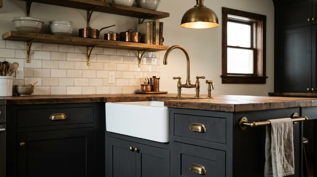 Use Brass Hardware Throughout