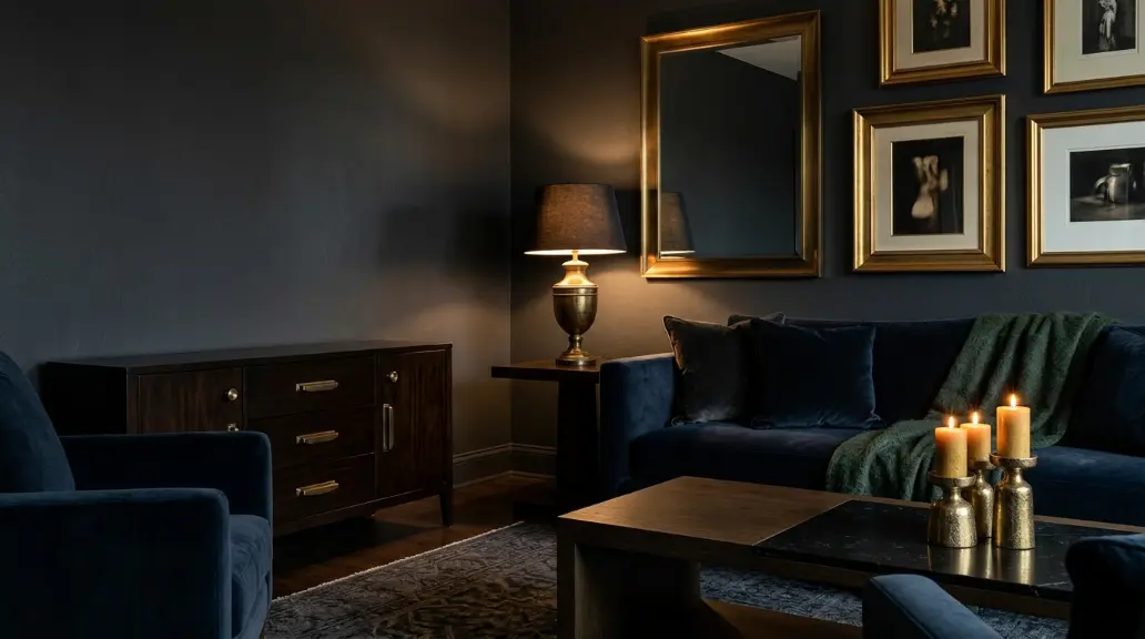 Luxury Living Room Decor with Metallics