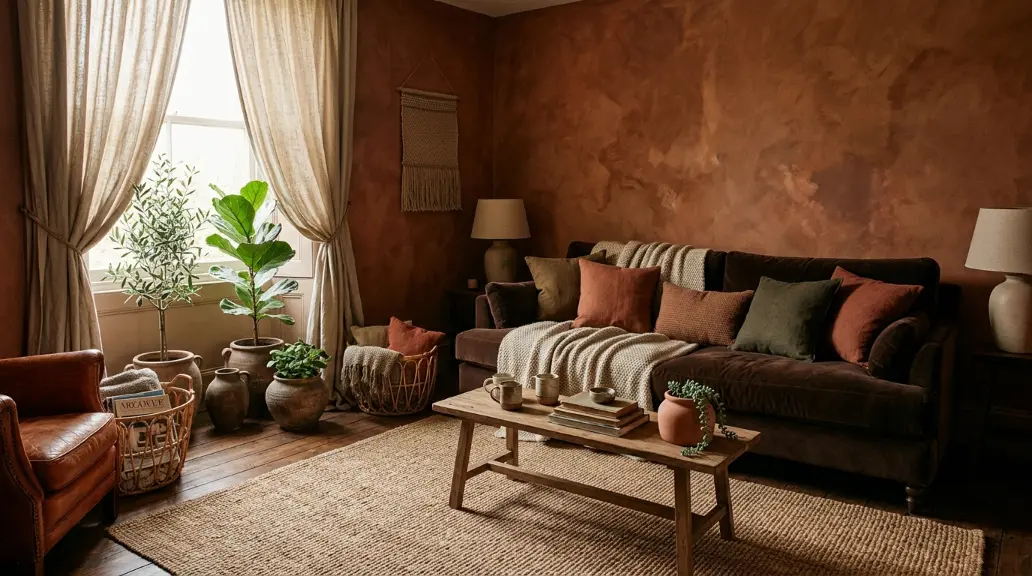 Earthy and Moody with Terracotta and Brown
